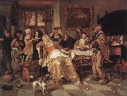 Jan Steen The Bean Feast oil on canvas